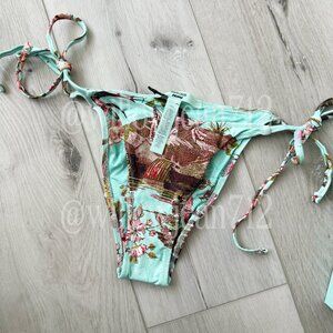 SKIMS Roberto Cavalli x Skims Dipped Tie Bikini Bottom / Fagianella Print